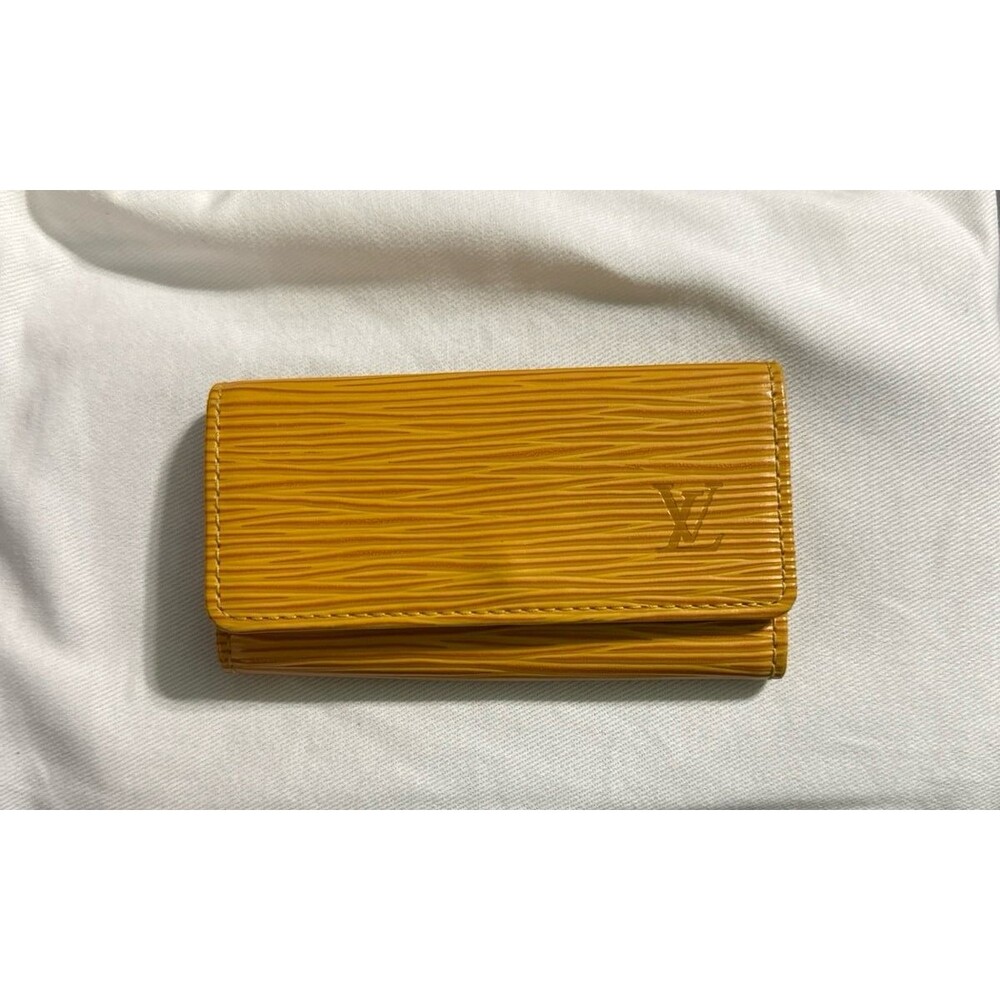 Louis Vuitton Yellow Epi Key Holder LV Epi key holders